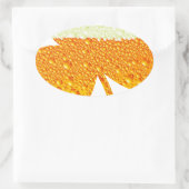 Bierklee Ovaler Aufkleber (Tasche)