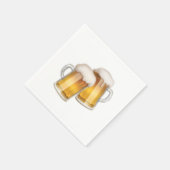 Bierklinkende Tasse - Emoji Serviette (Ecke)