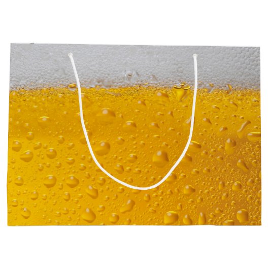 Bierkopf Große Geschenktüte (Rückseite)