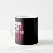 Bierkörbe und Bärenkarten Kaffeetasse (Vorderseite Links)
