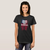 Bierkörbe und Bärenkarten T-Shirt (Vorne ganz)