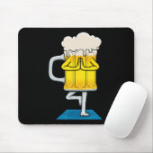 Bierkrug beim Yoga Mousepad (Mit Mouse)