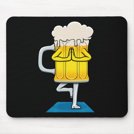 Bierkrug beim Yoga Mousepad (Vorne)