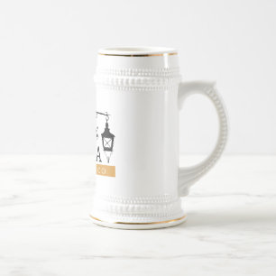 Bierkrug - Flüsse von Geschichte Bierglas