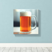 Bierkrug Leinwanddruck (Insitu (Holzboden))