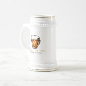 Bierkrug-Logo-Brauerei-Bar-Geschäft Stein Bierglas (Vorderseite Links)