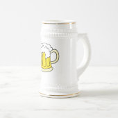 Bierkrug mit Bier Bierglas (VorderseiteRechts)