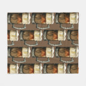 Bierkrug-Muster Fleecedecke (Vorderseite (Horizontal))