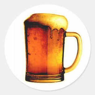Bierkrug Runder Aufkleber