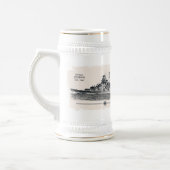 Bierkrug Schlachtschiff Tirpitz Bierglas (Links)