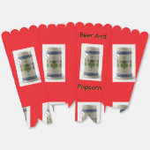 Bierkrug und Popcorn Geschenkschachtel (Ungeklappt)