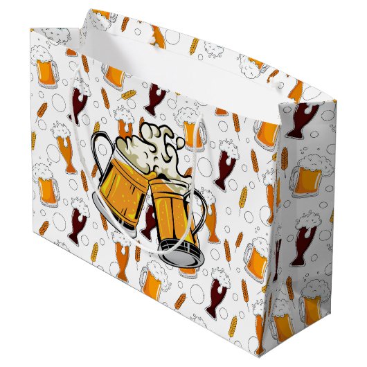 Bierkrüge Geschenktüte (Rückseite Schrägansicht)