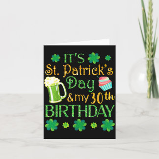 Bierkuchen &amp; Shamrocks Es ist St. Patrick-Tag  Karte
