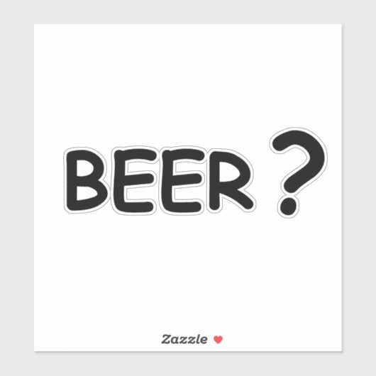 Bierliebhaber Design Aufkleber (Blatt)