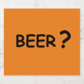 Bierliebhaber Design Bierflaschenetikett (Einzelnes Label)