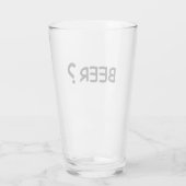 Bierliebhaber Design Glas (Rückseite)