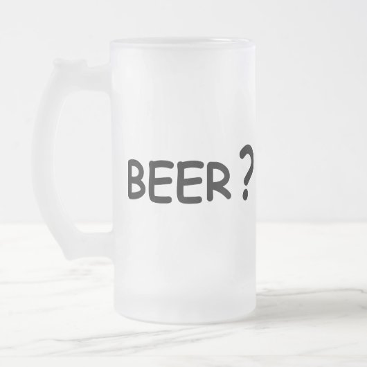Bierliebhaber Design Mattglas Bierglas (Links)