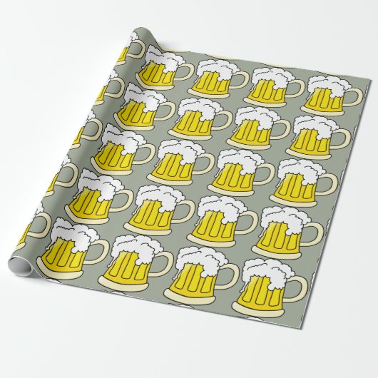 Bierliebhaber Funny Beer Tasse Geschenkpapier (Ungerollt)