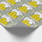 Bierliebhaber Funny Beer Tasse Geschenkpapier (Ecke)