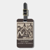 Bierliebhaber Gepäckanhänger (Vorderseite vertikal)