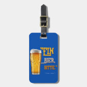 Bierliebhaber Gepäckanhänger (Vorderseite vertikal)