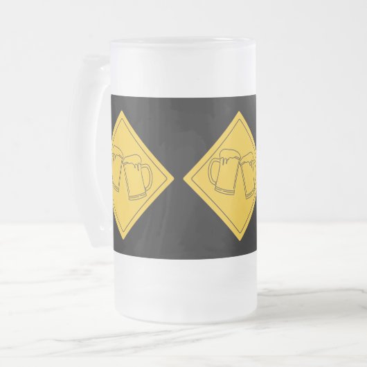 Bierliebhaber Sign Mattglas Bierglas (Vorderseite Links)