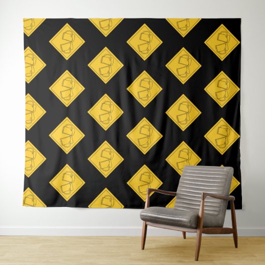 Bierliebhaber Sign Wandteppich (Beispiel (Horizontal))