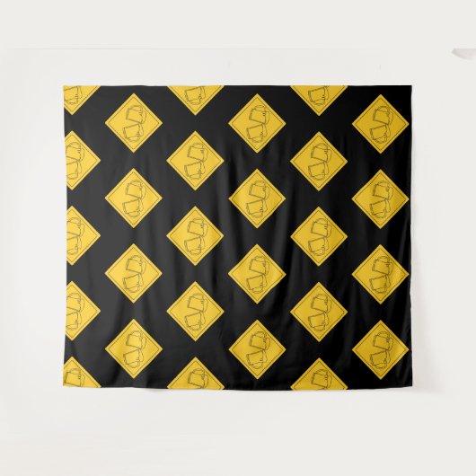 Bierliebhaber Sign Wandteppich (Vorderseite (Horizontal))