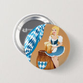 Biermädchen Button (Vorne & Hinten)