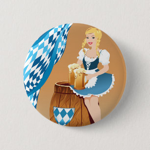 Biermädchen Button