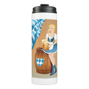 Biermädchen Thermosbecher