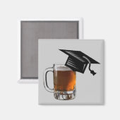 Biermagnet der Graduationskappe Magnet (Vorderseite/Rückseite)