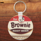 Biermarke Brownie vergrößerter Schlüsselanhänger (Vorderseite)
