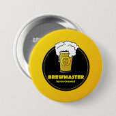 Biermeister Zuhause-gebrauter Vater Button (Vorne & Hinten)