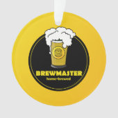 Biermeister Zuhause-gebrauter Vater Ornament (Vorderseite)