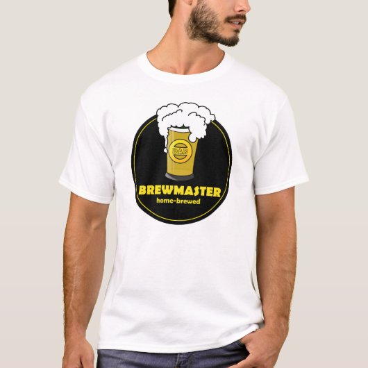Biermeister Zuhause-gebrauter Vater T-Shirt (Vorderseite)