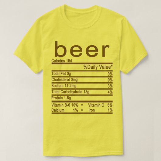 Biernahrung T-Shirt (Design vorne)