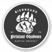 Biernhard Bears Petulant Shadows 17. Oktober Aufkleber (Vorderseite)