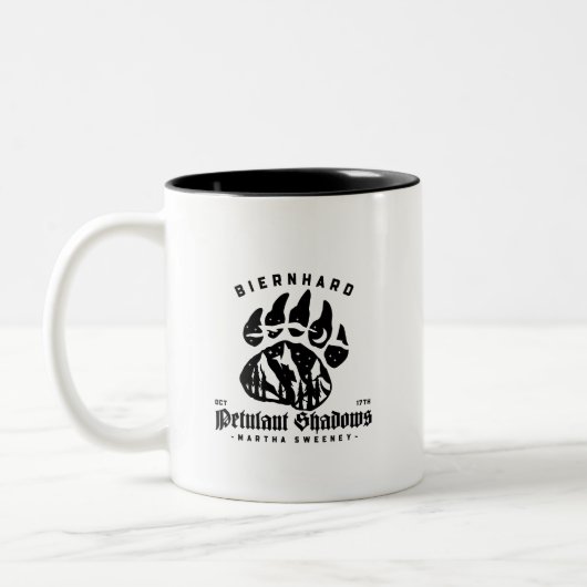 Biernhard Bears Petulant Shadows Zweifarbige Tasse (Links)