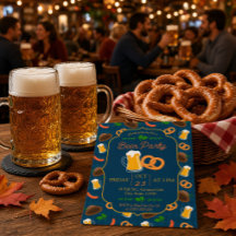 Bierparty-Einladung Festlich Bayerisch
