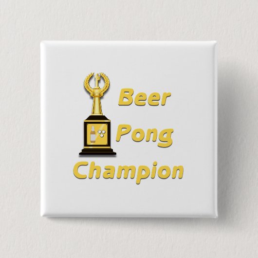 Bierpong-Champion Button (Vorderseite)