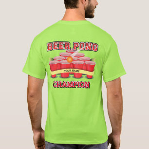 Bierpong Champion Cups Pong Ball anpassen T-Shirt