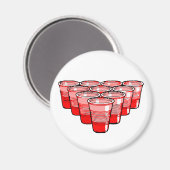 Bierpong Magnet (Vorderseite/Rückseite)