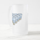 Bierpong Mattglas Bierglas (Vorderseite Links)