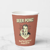Bierpong: Proof Alcohol & Sports Mix Pappbecher (Rückseite)