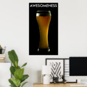 Bierposter AWESOMENESS Poster (Heimbüro)