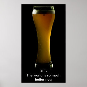 Bierposter mit Text Poster