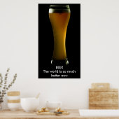 Bierposter mit Text Poster (Küche)