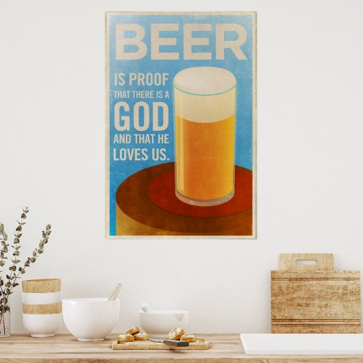 Bierposter Poster (Küche)
