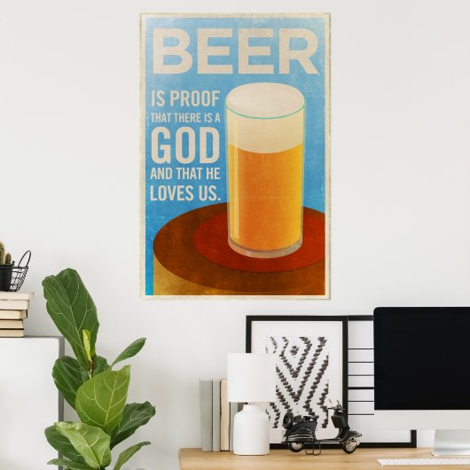 Bierposter Poster (Heimbüro)